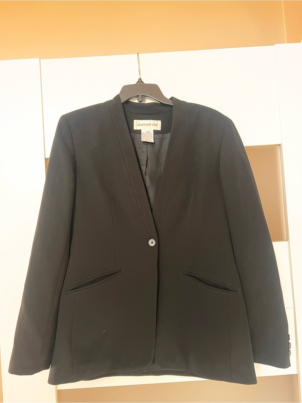 Jones New York Black Single-Button Women's Blazer